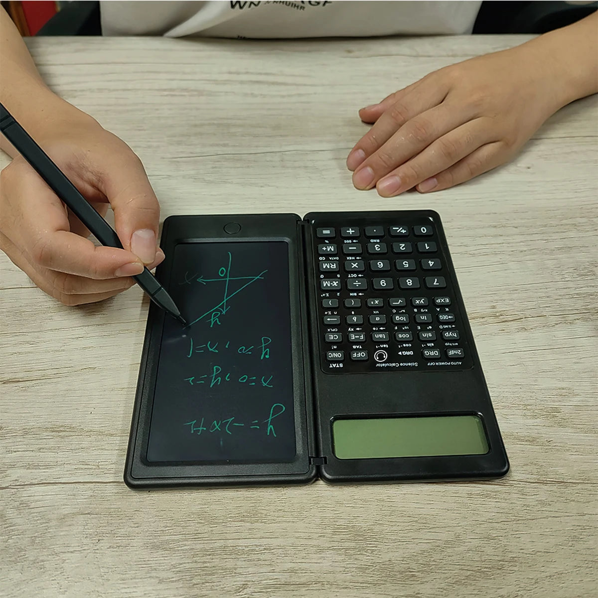 6.5 Inch Foldable LCD Writing Tablet & Scientific Calculator with Stylus