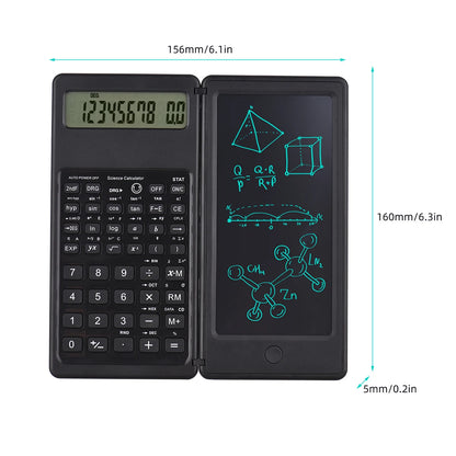 6.5 Inch Foldable LCD Writing Tablet & Scientific Calculator with Stylus