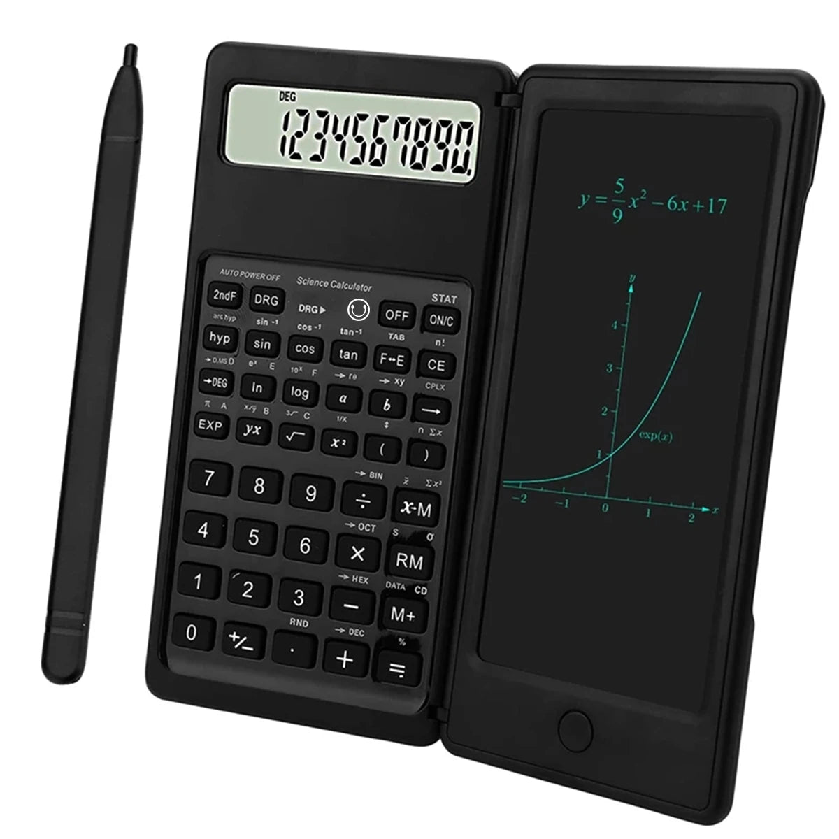 6.5 Inch Foldable LCD Writing Tablet & Scientific Calculator with Stylus